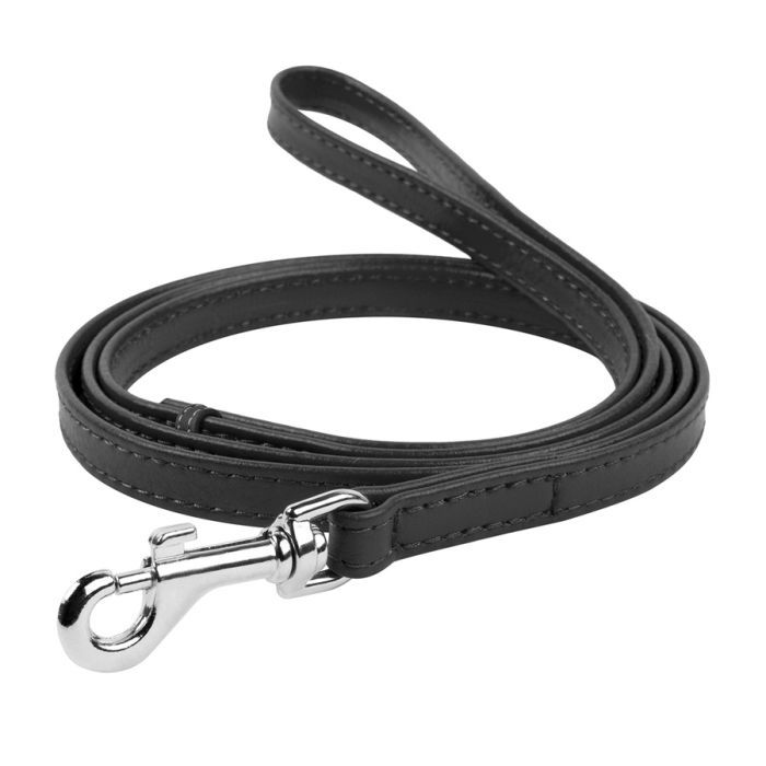 Поводок для собак WAUDOG Glamour кожаный XS оранжевый (33724)