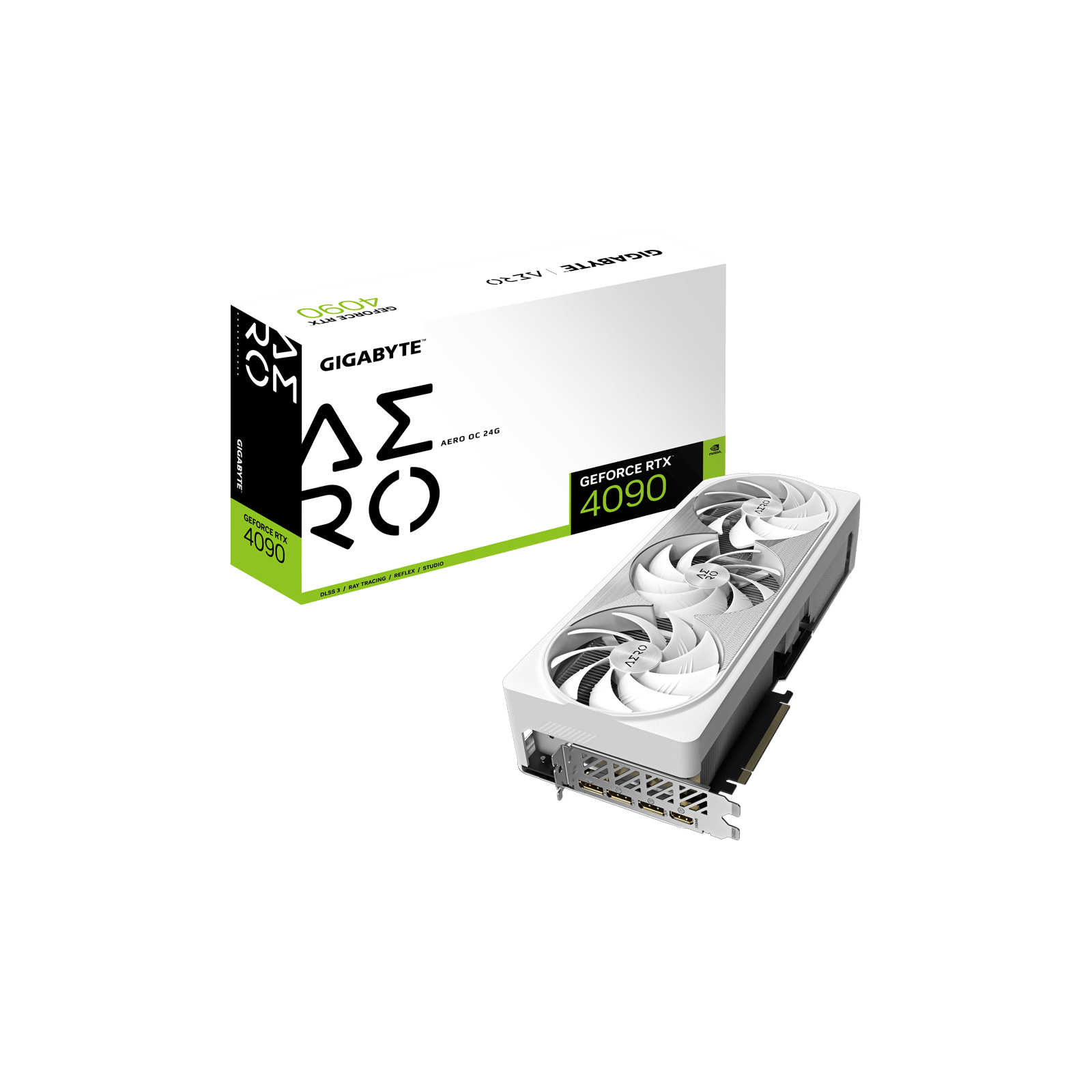 Відеокарта GIGABYTE GeForce RTX4090 24GB AERO OC (GV-N4090AERO OC-24GD) зображення 8
