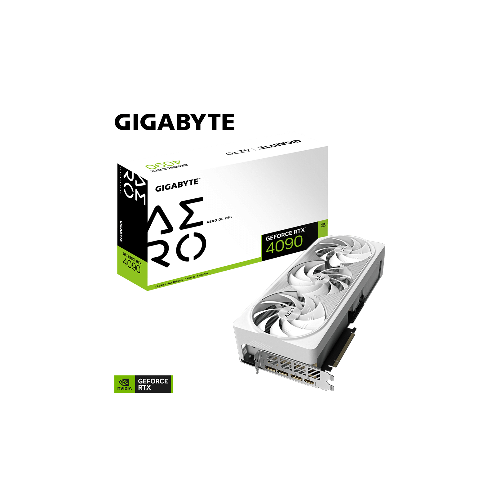 Відеокарта GIGABYTE GeForce RTX4090 24GB AERO OC (GV-N4090AERO OC-24GD) зображення 9