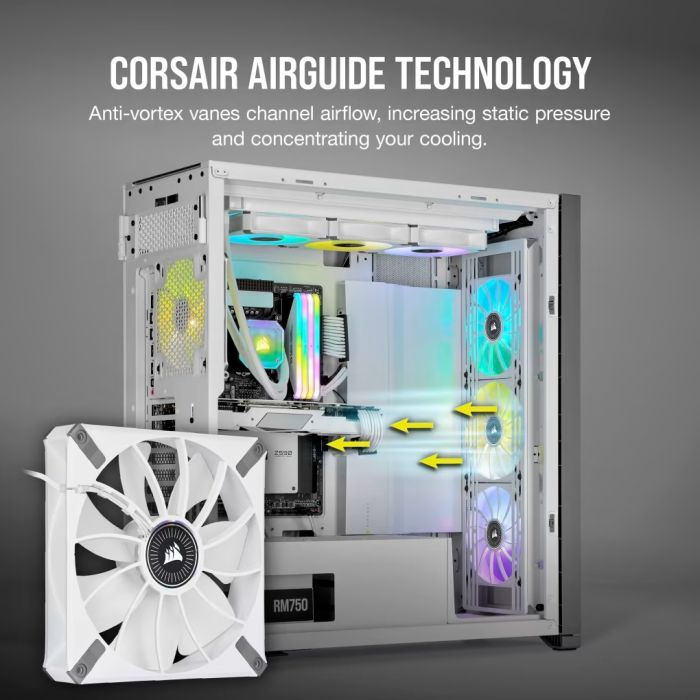 Кулер для корпуса Corsair ML140 RGB Elite Premium Dual Pack (CO-9050119-WW) изображение 10