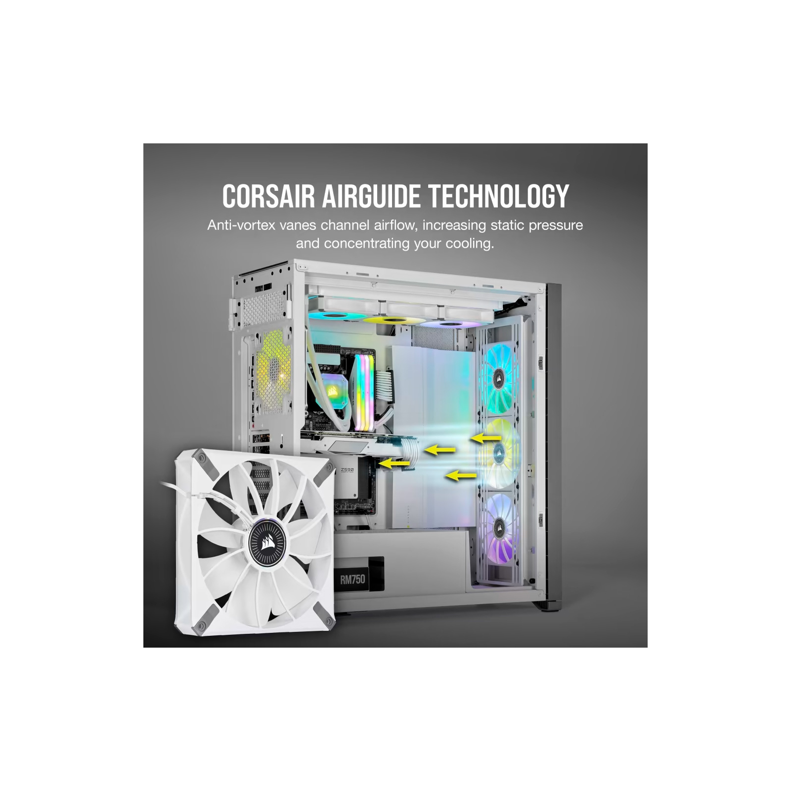 Кулер для корпуса Corsair ML140 RGB Elite Premium Dual Pack (CO-9050119-WW) изображение 10