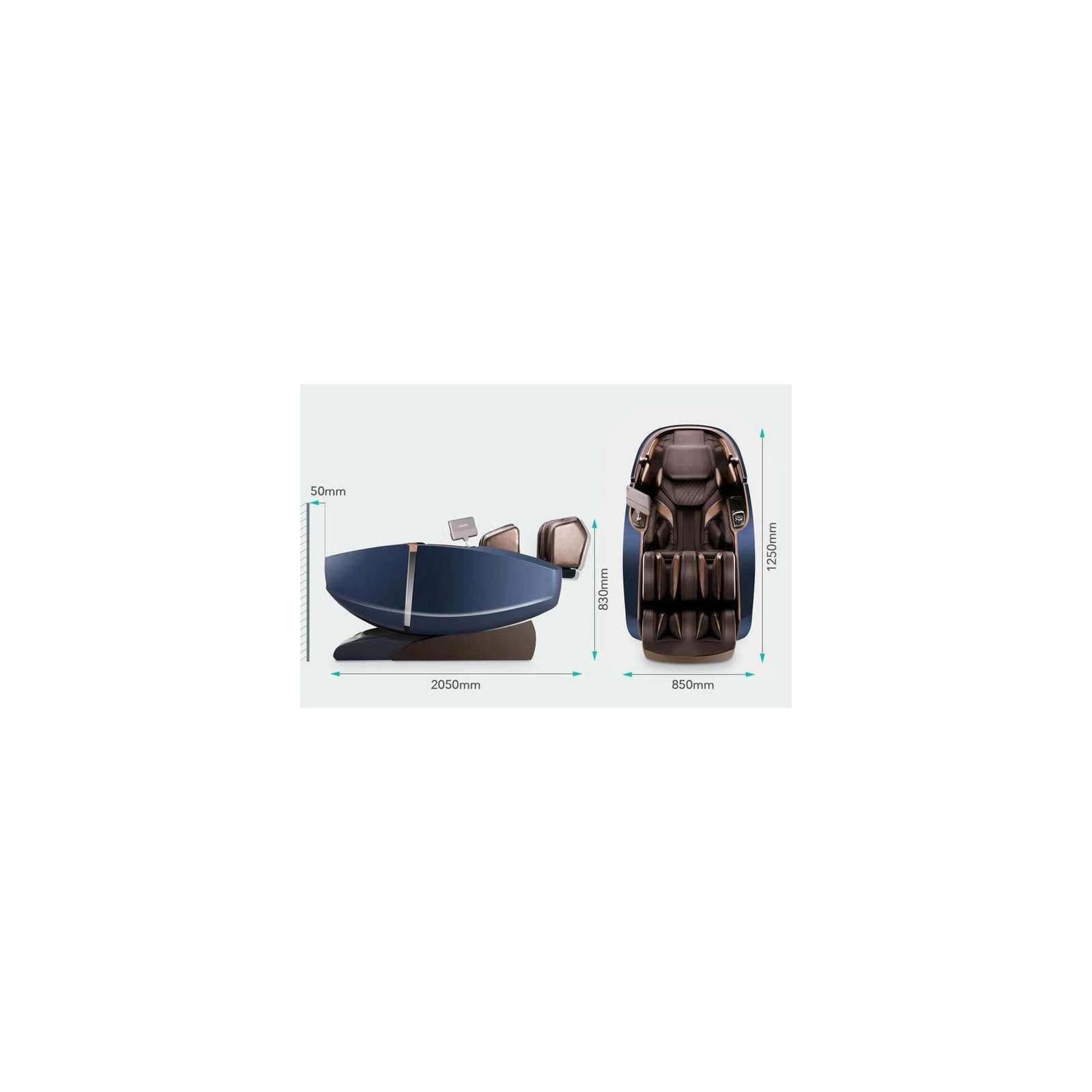 Массажное кресло NAIPO MGC-8900(Blue) изображение 9