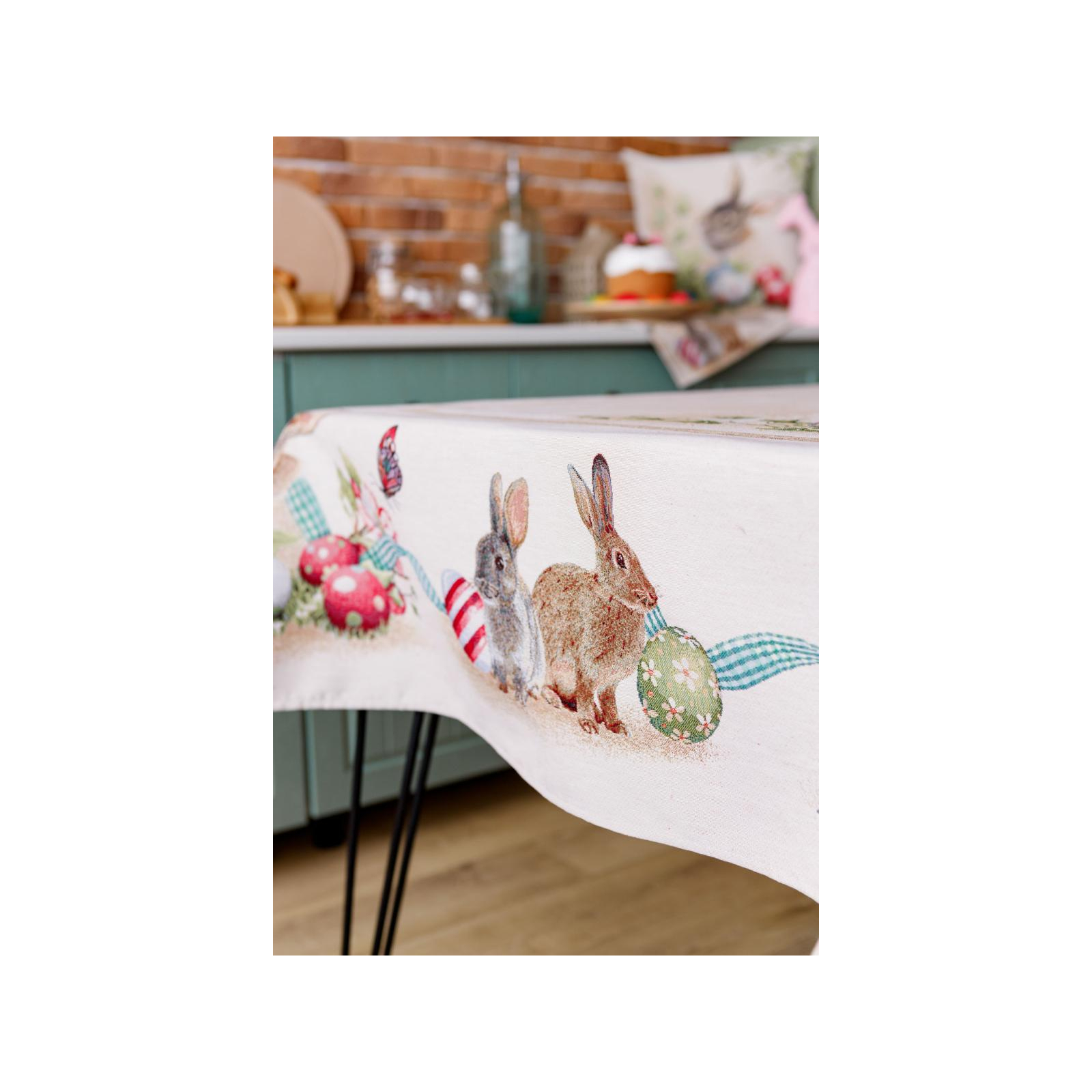 Скатерть Прованс гобеленовая Пасхальная Веснянка 135х300 см (034125) изображение 3