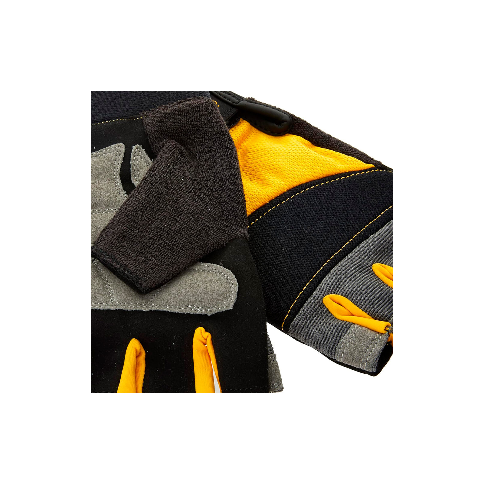 Защитные перчатки DeWALT открытые, разм. L/9, с накладками на ладони (DPG213L) изображение 3