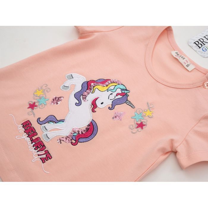 Набір дитячого одягу Breeze з єдинорогом (17143-104G-peach) зображення 7