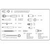 Набор инструментов Neo Tools 82шт, 1/2", 1/4", CrV, eco кейс (10-058) изображение 2