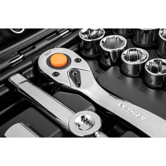 Набор инструментов Neo Tools 82шт, 1/2", 1/4", CrV, eco кейс (10-058) изображение 3