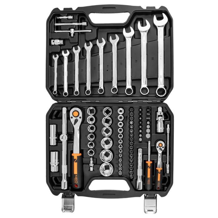 Набор инструментов Neo Tools 82шт, 1/2", 1/4", CrV, eco кейс (10-058) изображение 8