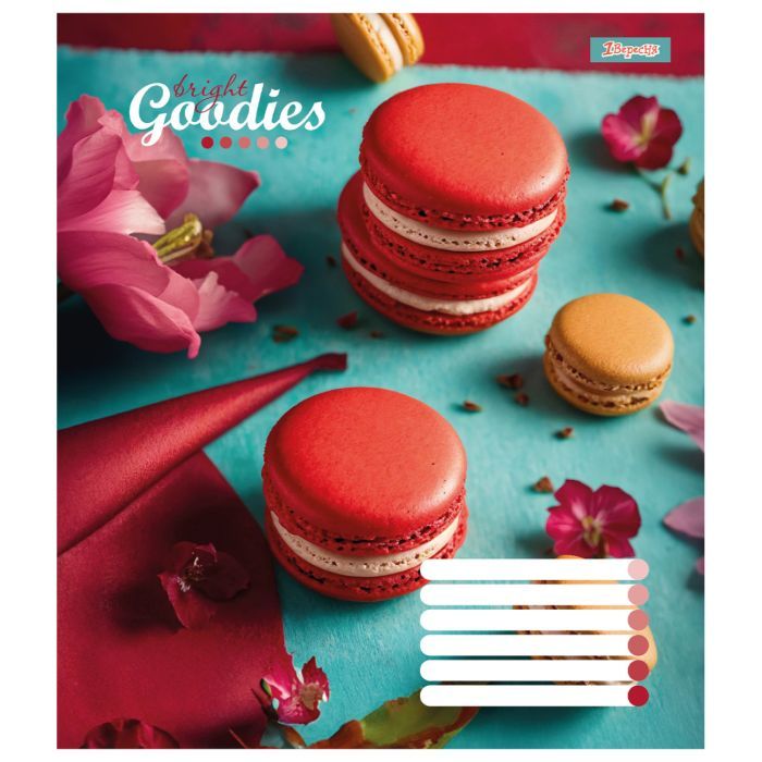 Зошит 1 вересня А5 1В Bright goodies 60 аркушів клітинка (767393) зображення 4