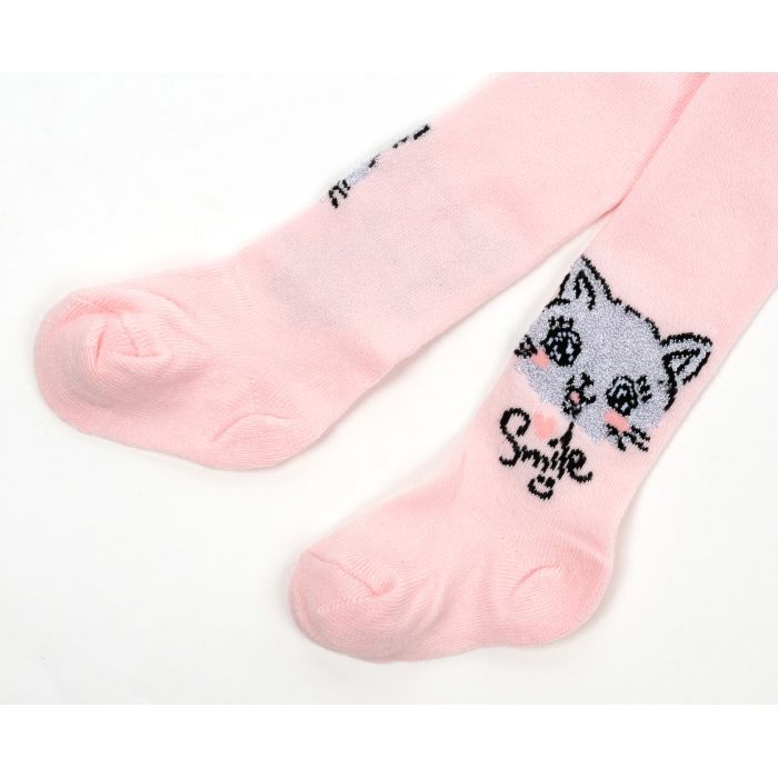 Колготки детские UCS Socks с котиком (M0C0301-2457-6-12G-pink) изображение 3