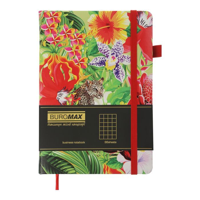 Книга записная Buromax EXOTIC А5 96 листов клеточка, бирюзовый (BM.295124-06) изображение 2