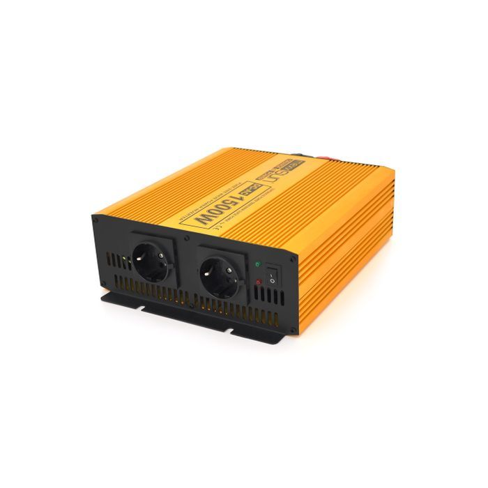 Автомобильный инвертор 24V/220V, 1500W с правильной синусоидой Mexxsun (MXSPSW-1500-24S)