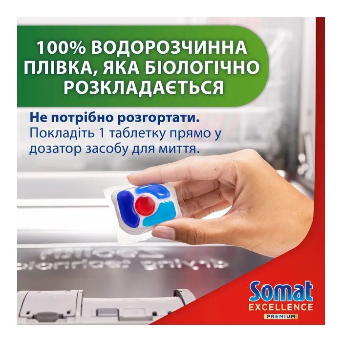 Таблетки для посудомоечных машин Somat Excellence 5-в-1 20 шт. (9000101808384) изображение 7