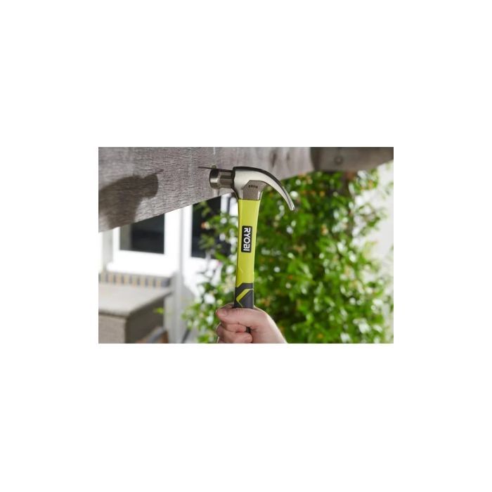 Молоток Ryobi столярный RHHCC560, 560г, магнитный держатель, рукоятка стекловолокно (5132006034) изображение 4