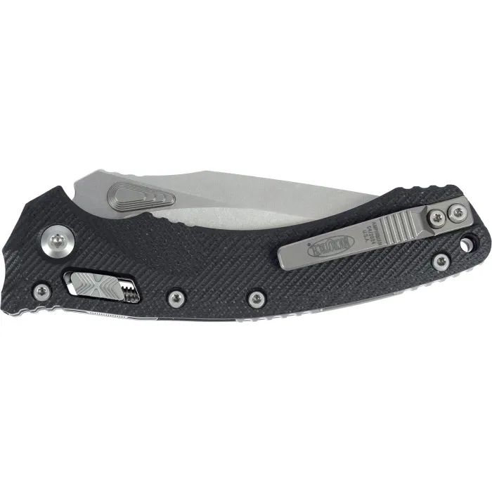 Нож Microtech Amphibian Stonewash Black (137RL-10FLGTBK) изображение 4