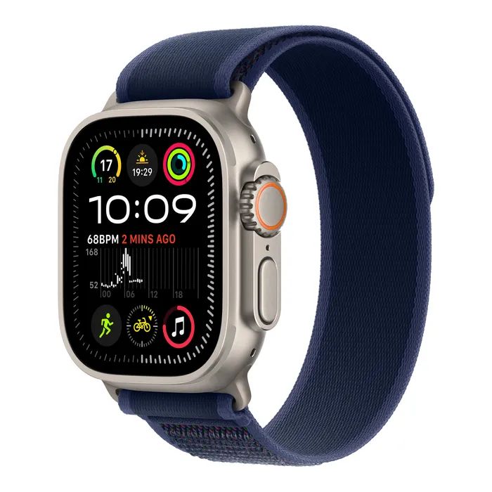 Смарт-часы Apple Watch Ultra 2 2024 GPS + Cellular 49mm Natural Titanium Case with Blue Trail Loop - M/L (MX4L3UL/A)