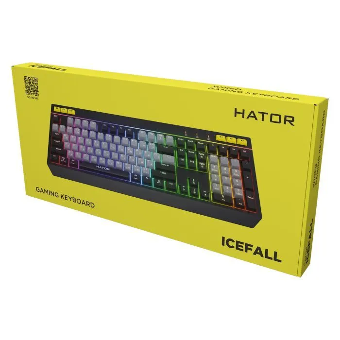 Клавіатура Hator Icefall USB Black/Grey (HTK401UA) зображення 5