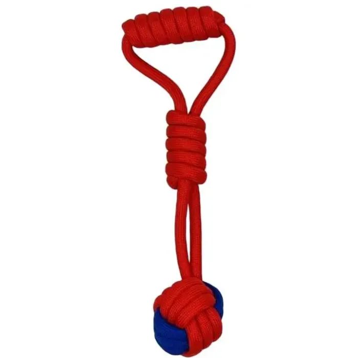 Іграшка для собак Nunbell М'яч з петлею Поліпропіленовий Середня 28 см (YM0188) зображення 3