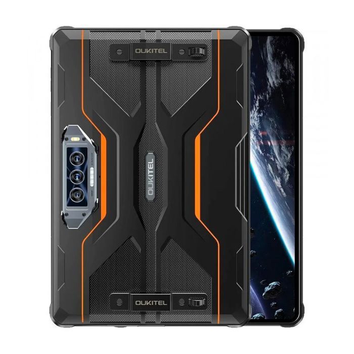 Планшет OUKITEL RT8 11" 6/256GB Dual Sim Black-Orange with hand (6931940756396) зображення 2