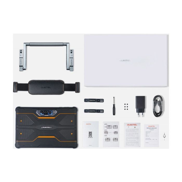 Планшет OUKITEL RT8 11" 6/256GB Dual Sim Black-Orange with hand (6931940756396) зображення 5