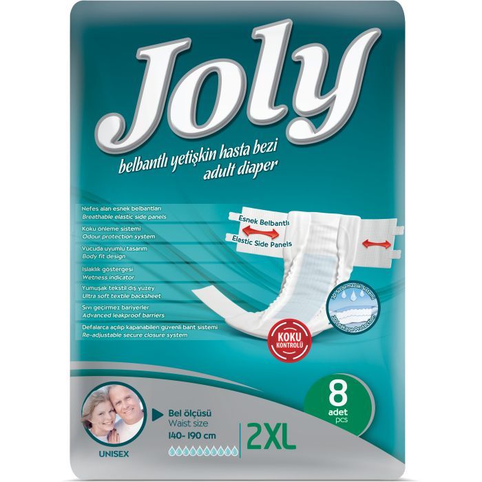 Подгузники для взрослых Joly 5 Extra-Extra Large 8 шт (8690536844920)