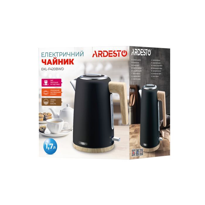 Электрочайник Ardesto EKL-F420BWD изображение 6