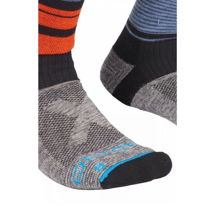 Носки Ortovox All Mountain Mid Socks Warm Mns multicolour - 45-47 - сірий/помаранчевий (025.001.0126) изображение 3