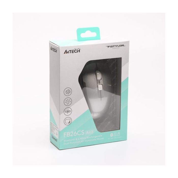 Мышка A4Tech FB26CS Air2 Bluetooth/Wireless Cafe Latte (4711421999236) изображение 11