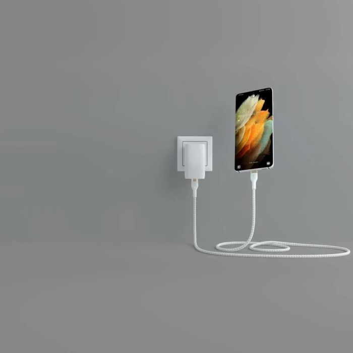 Дата кабель USB-C to USB-C 2.0m 60W White Belkin (CAB011BT2MWH) изображение 10