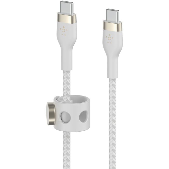 Дата кабель USB-C to USB-C 2.0m 60W White Belkin (CAB011BT2MWH) изображение 2