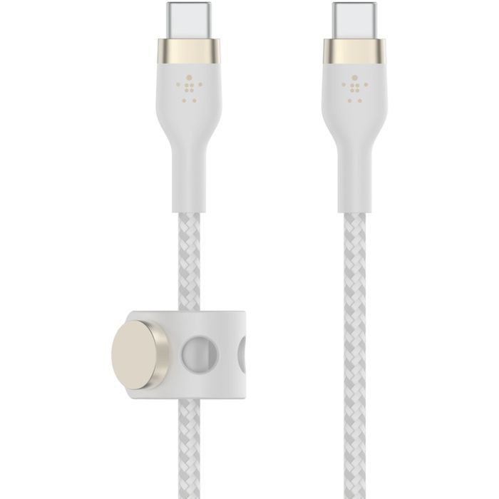 Дата кабель USB-C to USB-C 2.0m 60W White Belkin (CAB011BT2MWH) изображение 4