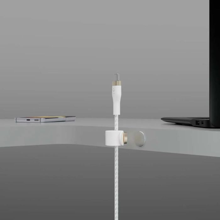Дата кабель USB-C to USB-C 2.0m 60W White Belkin (CAB011BT2MWH) изображение 9