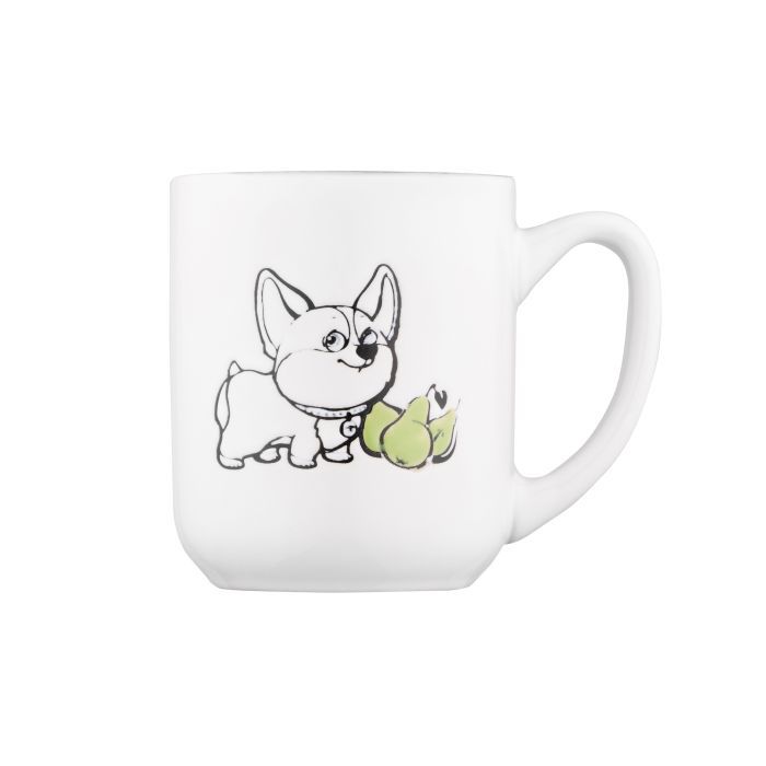 Чашка Ardesto Corgi, 380мл, кераміка, біло-сірий (AR3054) изображение 2