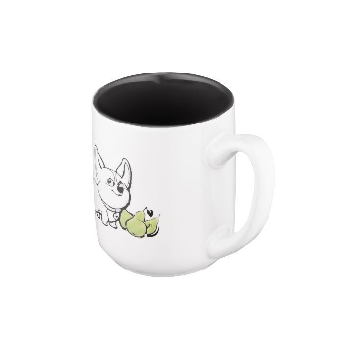 Чашка Ardesto Corgi, 380мл, кераміка, біло-сірий (AR3054) изображение 4