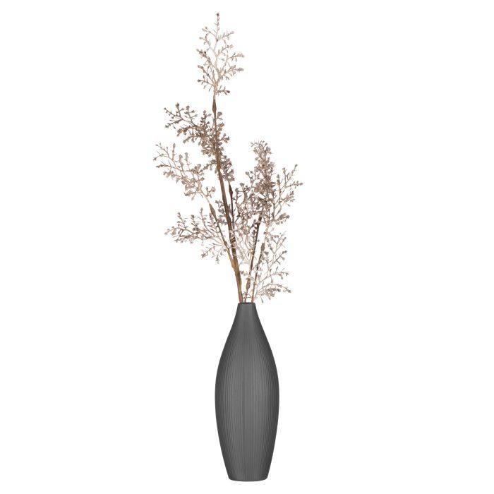 Ваза Ardesto Siena, 7х23см, порцеляна, сірий (AR3806B) зображення 2