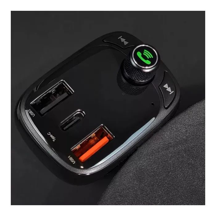 FM модулятор Baseus FM Launcher S-13 2 USB + Type-C (CCMT000101) зображення 7