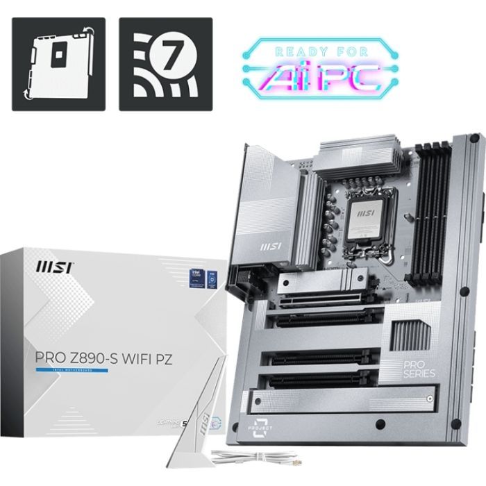 Материнская плата MSI PRO Z890-S WIFI PROJECT ZERO (PRO Z890-S WIFI PZ) изображение 5