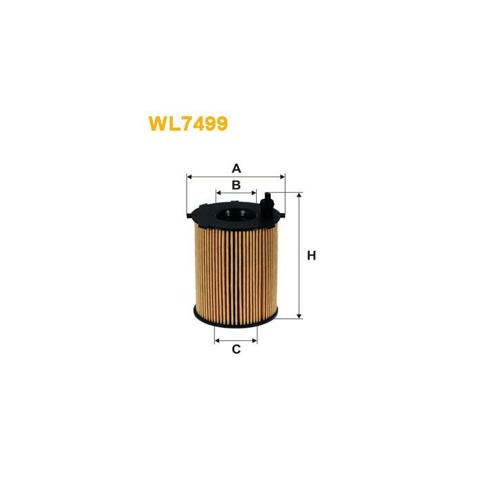 Фильтр масляный Wixfiltron WL7499