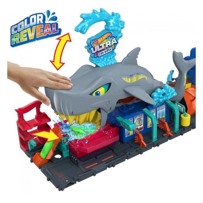 Автотрек Hot Wheels City Автомойка Суперакула (HTN82) изображение 3