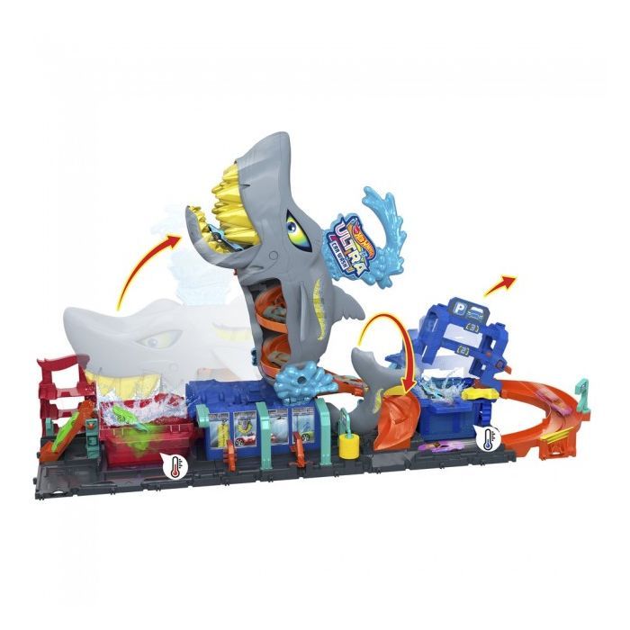 Автотрек Hot Wheels City Автомойка Суперакула (HTN82) изображение 7
