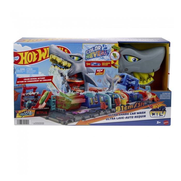 Автотрек Hot Wheels City Автомойка Суперакула (HTN82) изображение 8