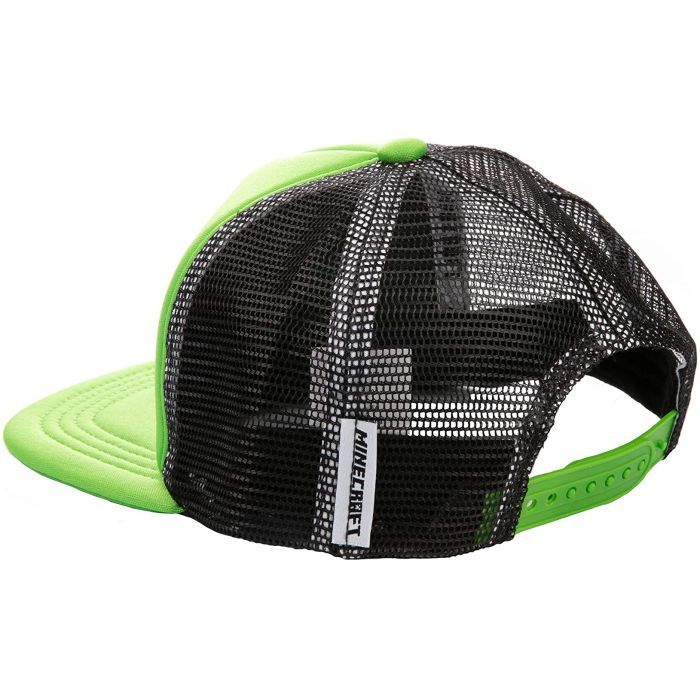 Кепка Jinx Minecraft - Who's Deboss Creeper Youth Snapback Green (JINX-10370) изображение 3
