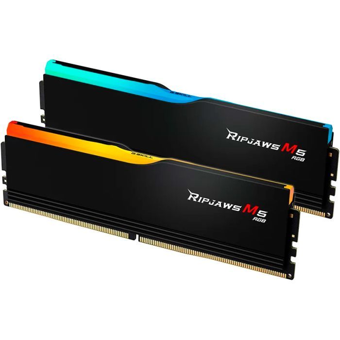 Модуль памяти для компьютера DDR5 32GB (2x16GB) 5200 MHz Ripjaws M5 RGB Matte Black G.Skill (F5-5200J4040A16GX2-RM5RK) изображение 3