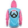 Кофта Jinx Overwatch Varsity D.Va Zip-Up Hoodie Blue/Pink XL (JINX-9349XL) изображение 2