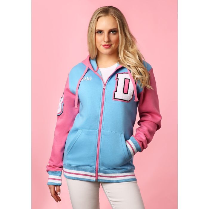 Кофта Jinx Overwatch Varsity D.Va Zip-Up Hoodie Blue/Pink XXL (JINX-9349XXL) изображение 6