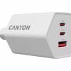 Зарядний пристрій Canyon HEXAGON 65 GaN 65W 2xPD 1xQC EU White (CND-CHAHEX65W) зображення 5