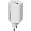 Зарядний пристрій Canyon HEXAGON 65 GaN 65W 2xPD 1xQC EU White (CND-CHAHEX65W)