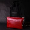 Сумка Grande Pelle Из натуральной кожи Красная (11670) изображение 10