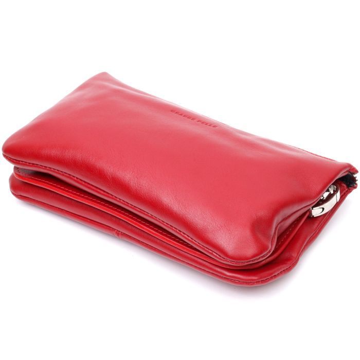 Сумка Grande Pelle Из натуральной кожи Красная (11670) изображение 3