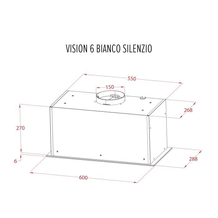 Витяжка кухонна Perfelli DESIGN VISION 6 BIANCO SILENZIO зображення 12